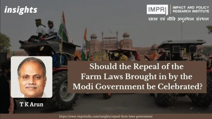 Should the Repeal of the Farm Laws Brought in by the Modi Government be Celebrated? – IMPRI Impact and Policy Research Institute Should the Repeal of the Farm Laws Brought in by the Modi Government be Celebrated? - IMPRI Impact and Policy Research Institute