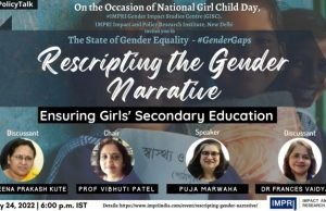 Video: Rescripting the Gender Narrative: Ensuring Girls’ Secondary Education – IMPRI Impact and Policy Research Institute Video: Rescripting the Gender Narrative: Ensuring Girls’ Secondary Education - IMPRI Impact and Policy Research Institute
