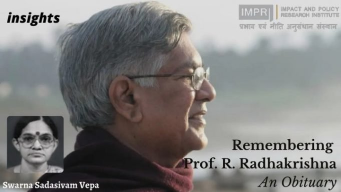 Remembering Prof. R. Radhakrishna: An Obituary – IMPRI Impact and Policy Research Institute Remembering Prof. R. Radhakrishna: An Obituary - IMPRI Impact and Policy Research Institute