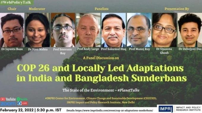 Video: COP 26 and Locally Led Adaptations in India and Bangladesh Sunderbans – IMPRI Impact and Policy Research Institute Video: COP 26 and Locally Led Adaptations in India and Bangladesh Sunderbans - IMPRI Impact and Policy Research Institute