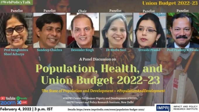 Video: Population, Health, and Union Budget 2022-23 – IMPRI Impact and Policy Research Institute Video: Population, Health, and Union Budget 2022-23 - IMPRI Impact and Policy Research Institute