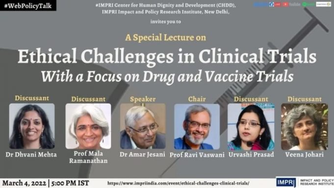 Video: Ethical Challenges in Clinical Trials: With a Focus on Drug and Vaccine Trials – IMPRI Impact and Policy Research Institute Video: Ethical Challenges in Clinical Trials: With a Focus on Drug and Vaccine Trials - IMPRI Impact and Policy Research Institute