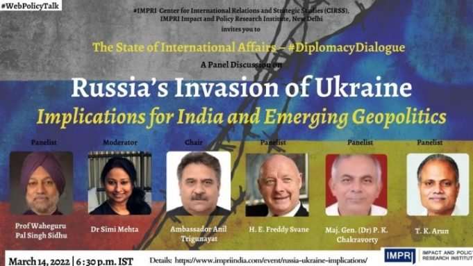 Video: Russia’s Invasion of Ukraine: Implications for India and Emerging Geopolitics – IMPRI Impact and Policy Research Institute Video: Russia’s Invasion of Ukraine: Implications for India and Emerging Geopolitics - IMPRI Impact and Policy Research Institute
