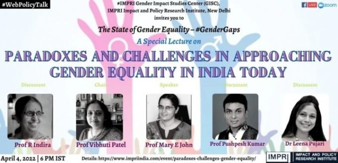 Video: Paradoxes and Challenges in Approaching Gender Equality in India Today – IMPRI Impact and Policy Research Institute Video: Paradoxes and Challenges in Approaching Gender Equality in India Today - IMPRI Impact and Policy Research Institute