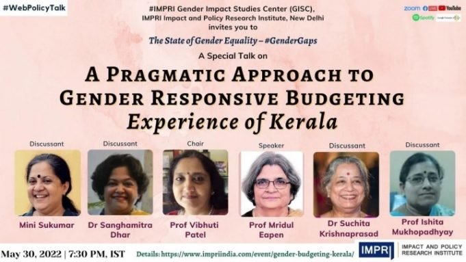 Video: A Pragmatic Approach to Gender Responsive Budgeting: Experience of Kerala – IMPRI Impact and Policy Research Institute Video: A Pragmatic Approach to Gender Responsive Budgeting: Experience of Kerala - IMPRI Impact and Policy Research Institute