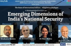 Video: Emerging Dimensions of India’s National Security – IMPRI Impact and Policy Research Institute Video: Emerging Dimensions of India’s National Security - IMPRI Impact and Policy Research Institute