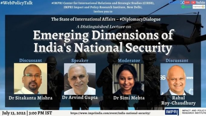 Video: Emerging Dimensions of India’s National Security – IMPRI Impact and Policy Research Institute Video: Emerging Dimensions of India’s National Security - IMPRI Impact and Policy Research Institute
