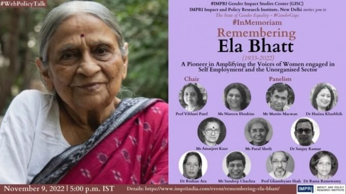 Video: Remembering Ela BhattVideo: – IMPRI Impact and Policy Research Institute Video: Remembering Ela BhattVideo: - IMPRI Impact and Policy Research Institute