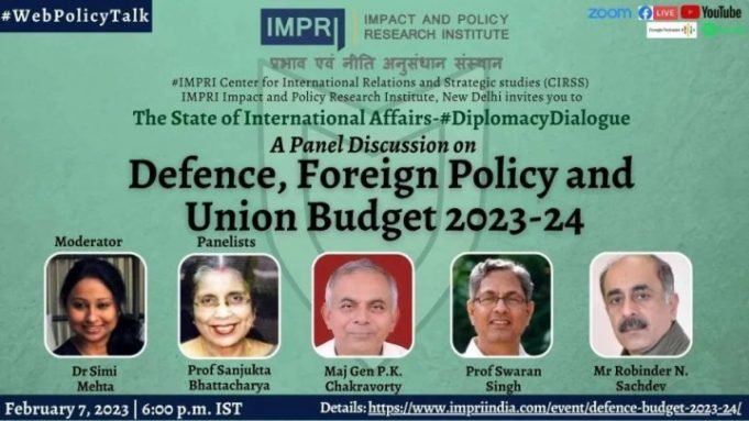 Video: Defence, Foreign Policy and Union Budget 2023-24 – IMPRI Impact and Policy Research Institute Video: Defence, Foreign Policy and Union Budget 2023-24 - IMPRI Impact and Policy Research Institute