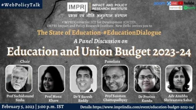 Video: Education and Union Budget 2023-24 – IMPRI Impact and Policy Research Institute Video: Education and Union Budget 2023-24 - IMPRI Impact and Policy Research Institute
