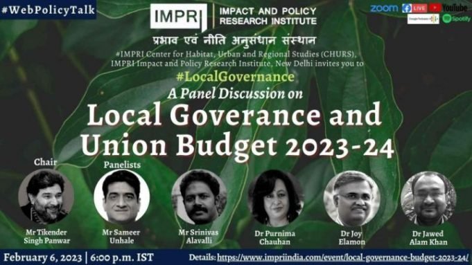 Video: Local Governance and Union Budget 2023-24 – IMPRI Impact and Policy Research Institute Video: Local Governance and Union Budget 2023-24 - IMPRI Impact and Policy Research Institute