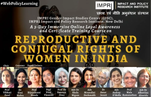 Participants List & Details: Reproductive and Conjugal Rights of Women in India – IMPRI Impact and Policy Research Institute Participants List & Details: Reproductive and Conjugal Rights of Women in India - IMPRI Impact and Policy Research Institute