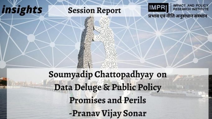 Data Deluge And Public Policy: Promises And Perils – IMPRI Impact And Policy Research Institute An online International Summer School Program on "Data, Monitoring and Evaluation" is a two-month immersive online hands-on certificate training course organized by IMPRI Impact and Policy Research Institute, New Delhi. The second week of the program on June 10th, started with a session on 'Data Deluge & Public Policy: Promises and Perils' by Dr. Soumyadip Chattopadhyay. This session gave an insightful view of enhancing application of numerical literacy in Public Policy in India. The session was opened with introductory and welcoming remarks from Fiza Mahajan and was further moderated by her.