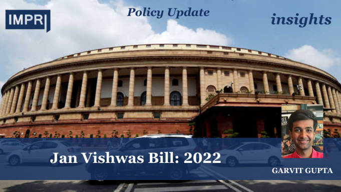 Jan Vishwas Bill: 2022 – IMPRI Impact And Policy Research Institute insights template 2