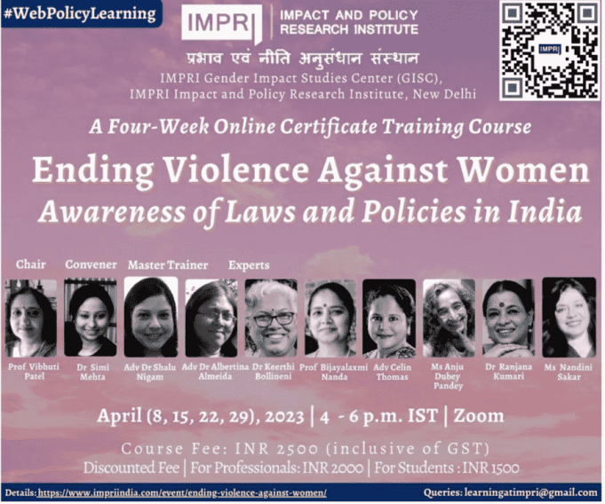 Ending Violence Against Women: Awareness Of Laws And Policies In India – IMPRI Impact And Policy Research Institute Ending Violence Against Women: Awareness of Laws and Policies in India
