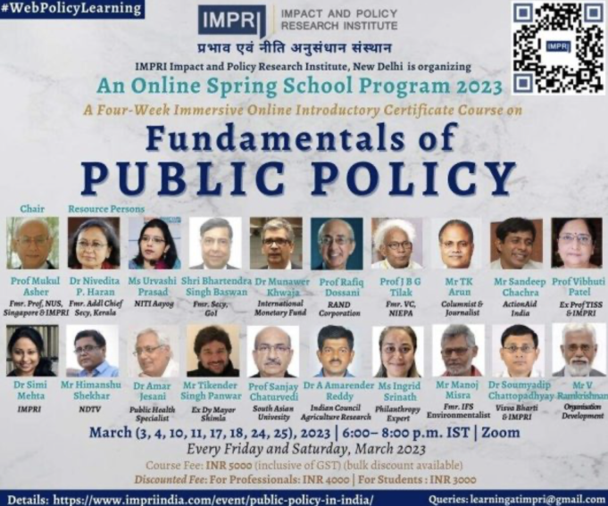 Fundamentals Of PUBLIC POLICY – IMPRI Impact And Policy Research Institute Fundamentals of PUBLIC POLICY