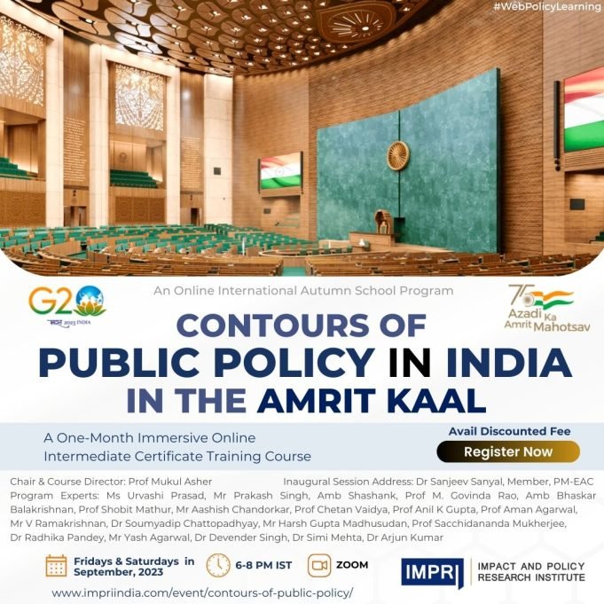Participants List & Details: Contours Of The Public Policy In India In The Amrit Kaal – IMPRI Impact And Policy Research Institute contours of public policy india amrit kaal 3
