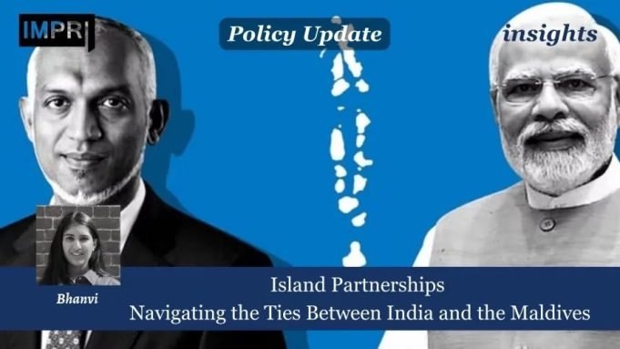 Island Partnerships: Navigating The Ties Between India And The Maldives – IMPRI Impact And Policy Research Institute Maldives is an archipelagic nation, that has a strategic location in the middle of the Indian Ocean that also caters to the needs of India’s neighbor China to expand its developmental ties by including Maldives in the Border Road Initiative (BRI) and String of Pearls. Maldives has strategic importance to India as well and its location caters to the hub of commercial sea lanes that run via the Indian Ocean. Hence India and Maldive's relationship is significant for political, economic, and social cooperation at the global level as well.