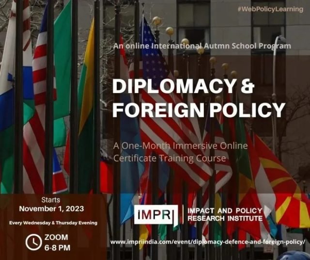 Diplomacy And Foreign Policy - IMPRI Impact And Policy Research Diplomacy and Foreign Policy