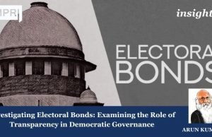 Investigating Electoral Bonds: Examining The Role Of Transparency In Democratic Governance Investigating Electoral Bonds: Examining the Role of Transparency in Democratic Governance