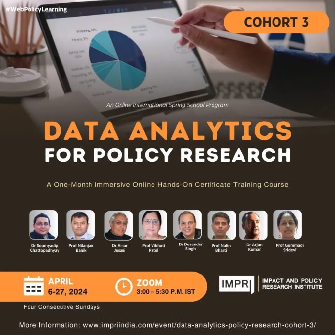 Participants List & Details: Data Analytics For Policy Research – Cohort 3 – IMPRI Impact And Policy Research Institute Data Analytics for Policy Research Cohort 3