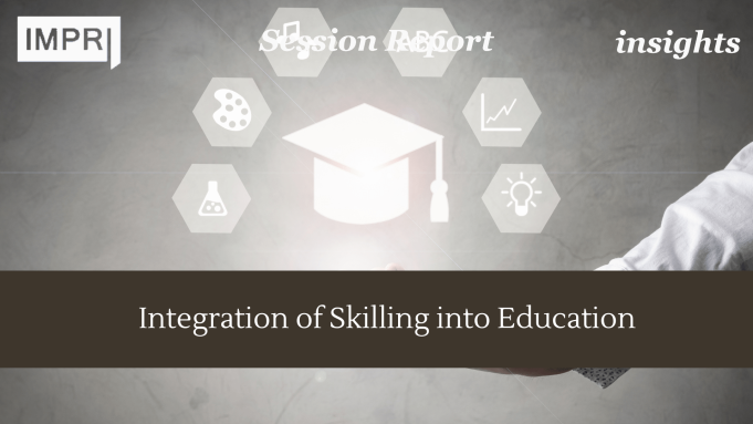 Integration Of Skilling Into Education – IMPRI Impact And Policy Research Institute Blue White Geometric Thesis Defense Presentation
