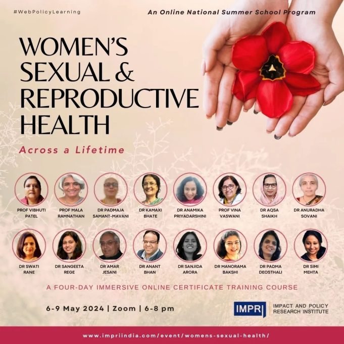 Participants List & Details: Women’s Sexual & Reproductive Health: Across A Lifetime – IMPRI Impact And Policy Research Institute women sexual health 2