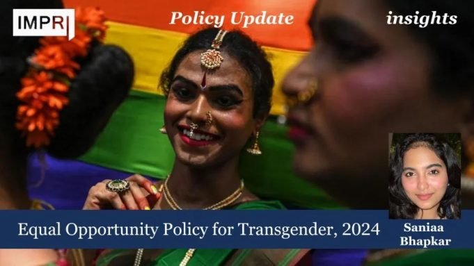 Equal Opportunity Policy For Transgender, 2024 – IMPRI Impact And Policy Research Institute Equal Opportunity Policy for Transgender, 2024