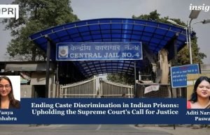 Ending Caste Discrimination In Indian Prisons: Upholding The Supreme Court's Call For Justice – IMPRI Impact And Policy Research Institute Ending Caste Discrimination in Indian Prisons: Upholding the Supreme Court's Call for Justice