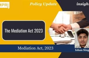 Mediation Act, 2023 – IMPRI Impact And Policy Research Institute Mediation Act, 2023