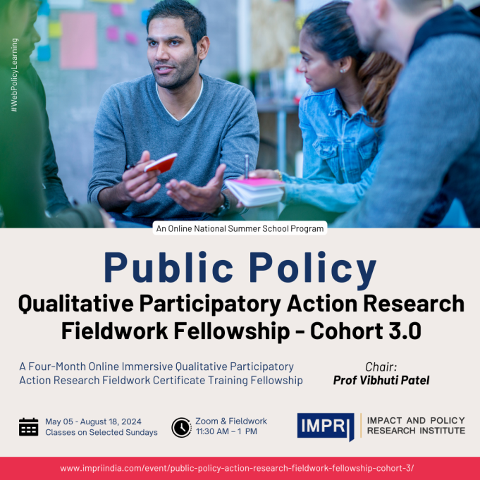 Participants List & Details: Public Policy Qualitative Participatory Action Research Fieldwork Fellowship- Cohort 3.0 – IMPRI Impact And Policy Research Institute image 2