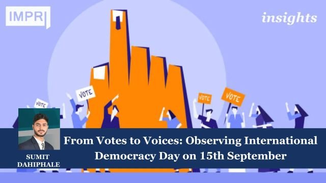 From Votes to Voices: Observing International Democracy Day on 15th September