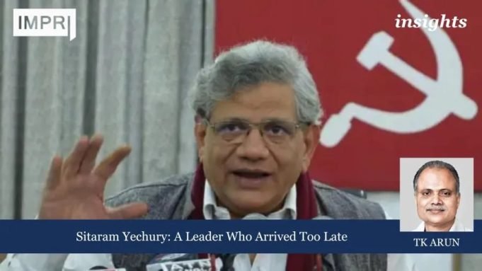 Sitaram Yechury: A Leader Who Arrived Too Late – 1 Indian communism was at the crossroads in 1992 when the world changed. If Yechury, the communist who got it, had been given leadership then, Indian politics may have had a different trajectory