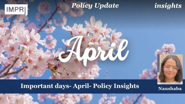 Important days- April- Policy Insights
