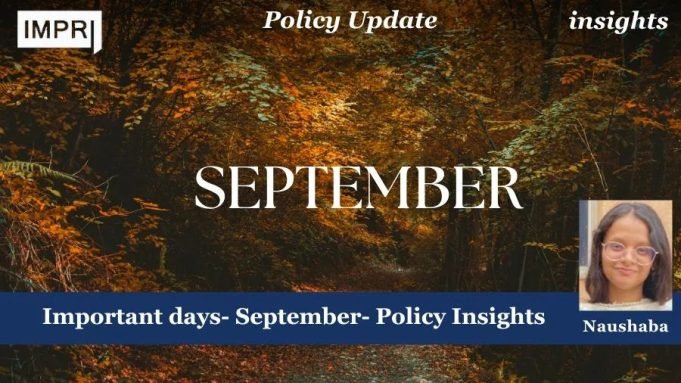 Important Days- September- Policy Insights – IMPRI Impact And Policy Research Institute Important Days- September- Policy Insights