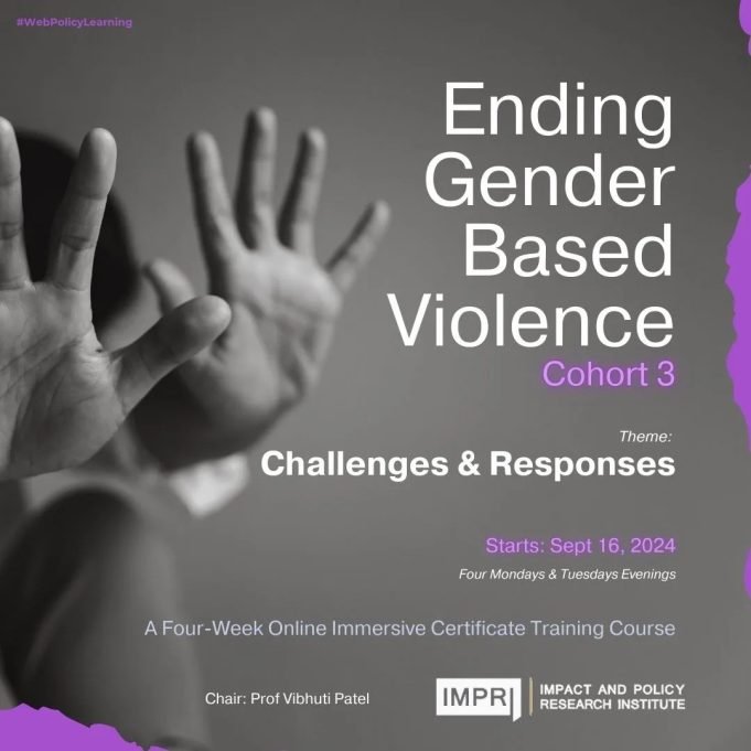 Participants List & Details: Ending Gender-based Violence – Cohort 3: Theme-Challenges & Responses – IMPRI Impact And Policy Research Institute EGBV3