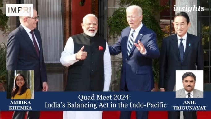 Quad Meet 2024: India’s Balancing Act In The Indo-Pacific – IMPRI Impact And Policy Research Institute Your paragraph text 1 e1728397052234