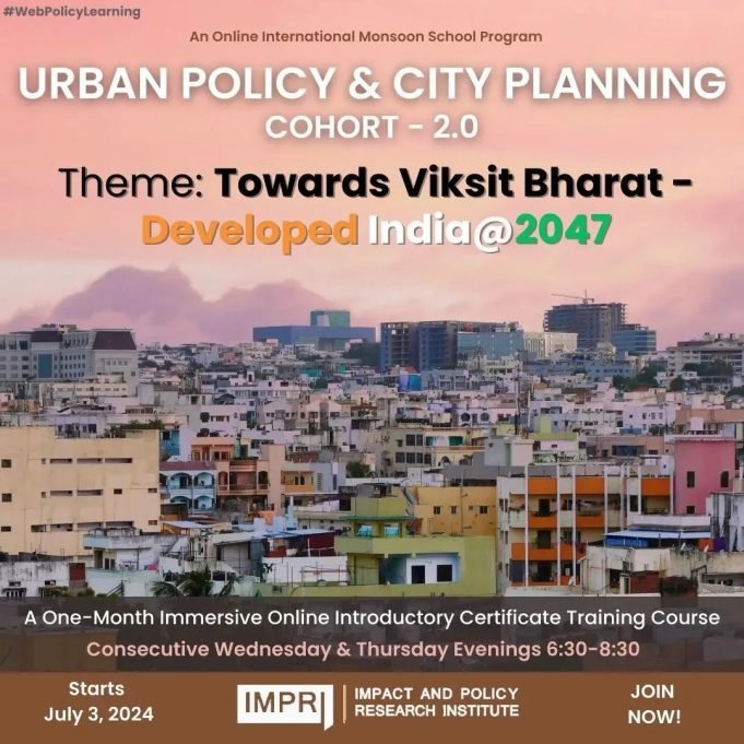 Urban Policy And City Planning- Cohort 2.0 – IMPRI Impact And Policy Research Institute Event Report Urban Policy and City Planning- Cohort 2.0