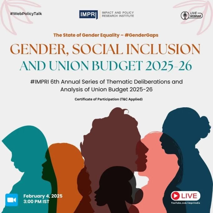 Gender, Social Inclusion And Union Budget 2025-26 – IMPRI Impact And Policy Research Institute Gender, Social Inclusion and Union Budget 2025-26