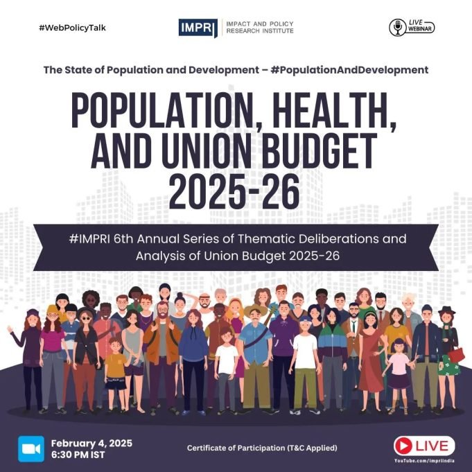 Population, Health, And The Union Budget 2025-26 – IMPRI Impact And Policy Research Institute Population, Health, and the Union Budget 2025-26
