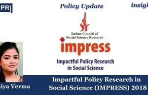 Impactful Policy Research In Social Sciences (IMPRESS) 2018 – IMPRI Impact And Policy Research Institute Impactful Policy Research in Social Sciences(IMPRESS)2018
