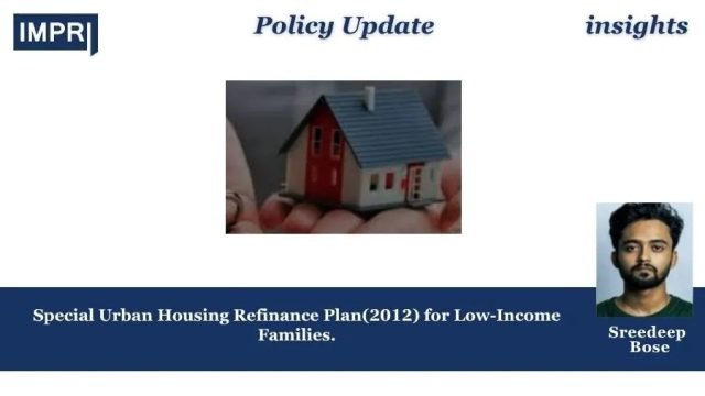 Special Urban Housing Refinance Plan for Low-Income Families