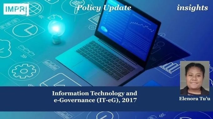 Information Technology And E-Governance (IT-eG), 2017 – IMPRI Impact And Policy Research Institute Policy Update 28