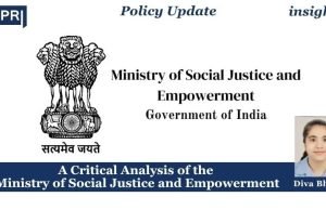 A Critical Analysis Of The Ministry Of Social Justice And Empowerment (MoSJE) – IMPRI Impact And Policy Research Institute A Critical Analysis of the Ministry of Social Justice and Empowerment (MoSJE)