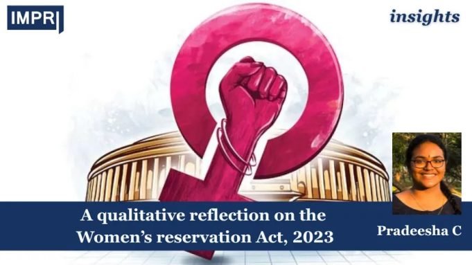 The Impact Of Political Awareness In Shaping Political Participation Of Women: A Qualitative Reflection On The Women’s Reservation Act, 2023 – IMPRI Impact And Policy Research Institute The impact of political awareness in shaping political participation of women: a qualitative reflection on the Women’s reservation Act, 2023