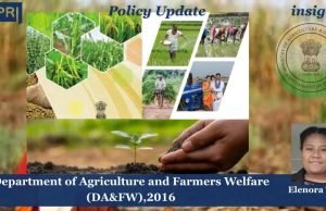 Department Of Agriculture And Farmers Welfare (DA&FW),2016 – IMPRI Impact And Policy Research Institute Agriculture and Farmers Welfare