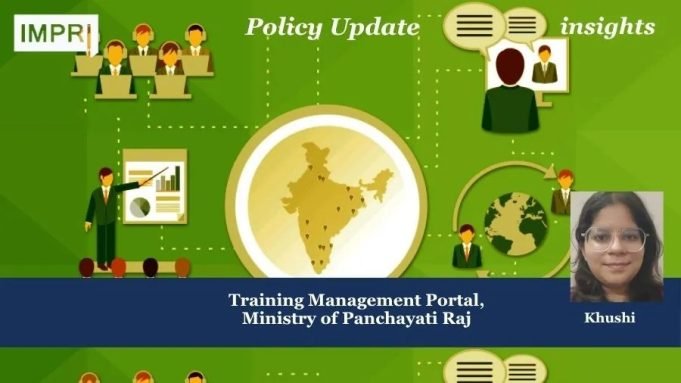 Training Management Portal, Ministry Of Panchayati Raj – IMPRI Impact And Policy Research Institute PU insights poster