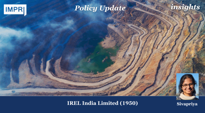 IREL (India) Limited (1950) – IMPRI Impact And Policy Research Institute IREL (India) Limited (1950)