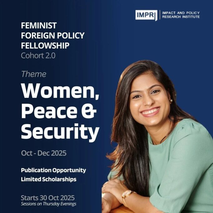 Fellows Blog List And Details: FFPF Feminist Foreign Policy Fellowship- Cohort 2.0 – IMPRI Impact And Policy Research Institute IMG 20250923 WA0041