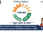 Pradhan Mantri Formalisation Of Micro Food Processing Enterprises (PMFME) Scheme – 2020 – IMPRI Impact And Policy Research Institute PMFME: Formalisation of micro food processing